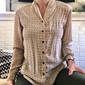 Vintage Liz Claiborne 100% Silk Blouse